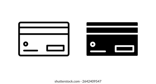 Credit card icon set for digital payments, checkout interface, and financial transactions