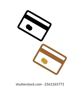 Credit card icon set. Credit card payment icon vector