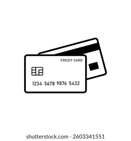 credit card icon set. Credit card payment icons symbol in thin line and flat style. Bank cards, For apps and websites. vector illustration 