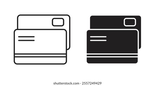 Credit card Icon set. vector illustration set