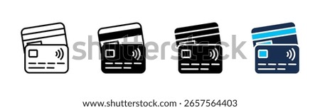 Credit Card icon sheet multiple style collection