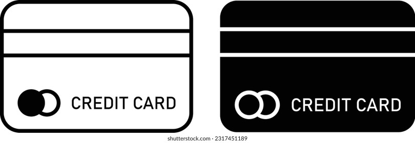Ficha de icono de tarjeta de crédito, línea de estilo plana simple y sólida ilustración vectorial aislada sobre fondo blanco. Para aplicaciones, logotipo, sitios web, símbolo , UI, UX, gráfico y diseño web. EPS 10.