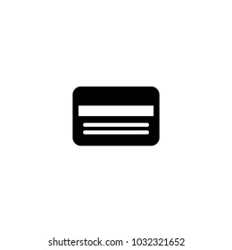 credit card icon. sign design