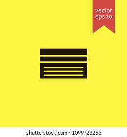 credit card. credit card icon. sign design. Vector EPS 10.
