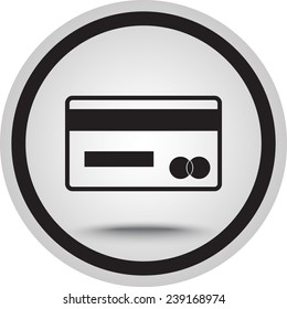 Credit card icon sign icon, vector illustration. Flat design style 