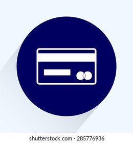 Credit card icon sign icon, vector illustration. Flat design style 