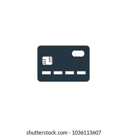 Credit card icon. Simple element illustration. Credit card symbol design template. Can be used for web and mobile UI.