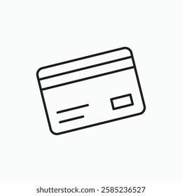 Credit card icon. simple vector icon