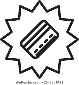 Credit card icon with stats showing payment behavior and purchase analytics for e-commerce SEO with transparent background