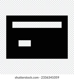 Credit Card icon. Suitable for website UI design