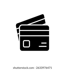 Credit card icon symbol for apps and websites. Credit card payment sign and symbol