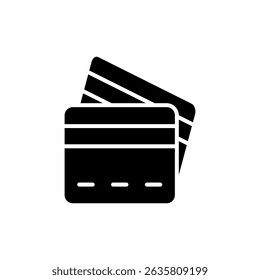 Credit card icon symbol for apps and websites. Credit card payment sign and symbol
