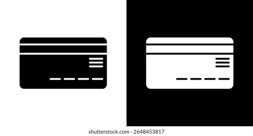 Credit card icon symbol collection. Flat vector stock illustration.