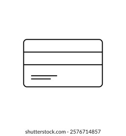 Credit card Icon. Credit card Symbol. Simple flat icon illustration of Credit card. Credit card payment icon vector.