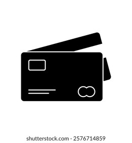 Credit card Icon. Credit card Symbol. Simple flat icon illustration of Credit card. Credit card payment icon vector.