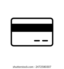 símbolo de tarjeta de crédito Plantilla de Vector