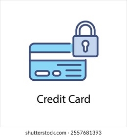Credit Card Icon Symbol vector graphics.
