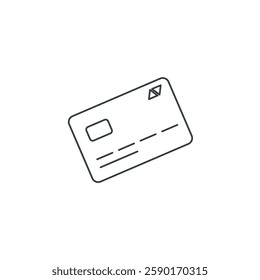 Credit Card icon symbol vector illustration isolated on white background