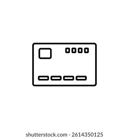 Credit card icon, symbolizing secure payments, financial transactions, and modern convenience.