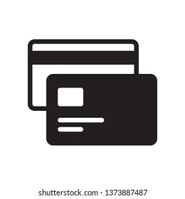 Credit card icon in trendy flat style design. Vector graphic illustration. Credit card icon for website design, logo, app, and ui. Vector file. EPS 10.