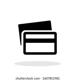 Credit card icon in trendy flat style. Card payment symbol for your web site design, logo, app, UI Vector EPS 10. 