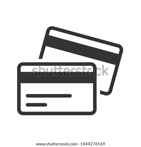 Credit card icon, Two cards on top of each other