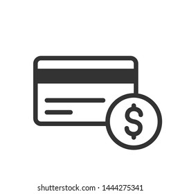 Credit Card icon with United States Dollar symbol