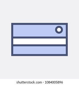 credit card icon vector