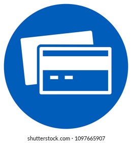 credit card icon vector