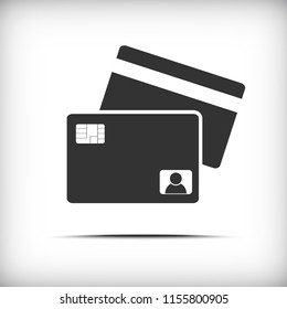 Credit card icon - vector