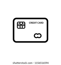 Credit card icon vector