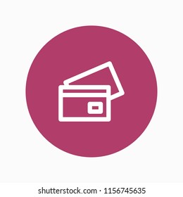 credit card icon vector