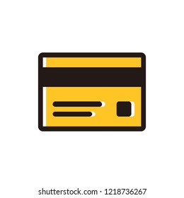 Credit card icon vector