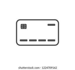 Credit card icon . Vector