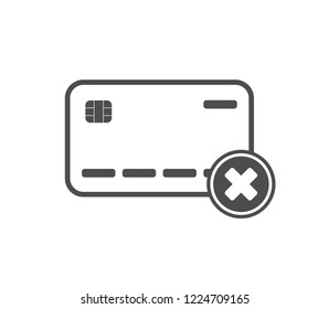 Credit card icon . Vector