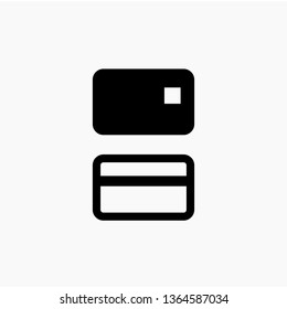 credit card icon vector