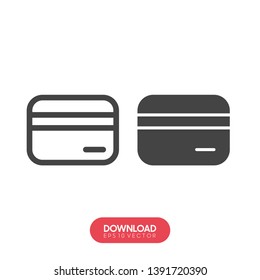 Credit Card Icon - Vector