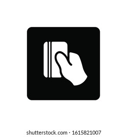 Credit card icon. Card vector