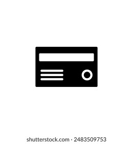 Credit card icon vector. Card icon