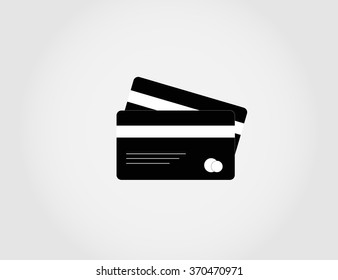 Credit card icon. Vector.