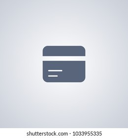 Credit card icon, vector best flat icon on white background , EPS 10