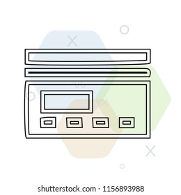 Credit card icon vector can be used as png, Credit card