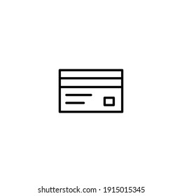 Credit card icon vector for computer, web and mobile app 