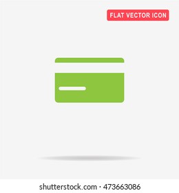 Credit card icon. Vector concept illustration for design.