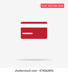 Credit card icon. Vector concept illustration for design.