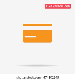 Credit card icon. Vector concept illustration for design.