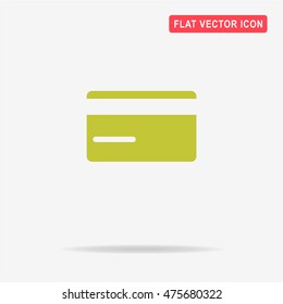 Credit card icon. Vector concept illustration for design.