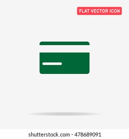 Credit card icon. Vector concept illustration for design.