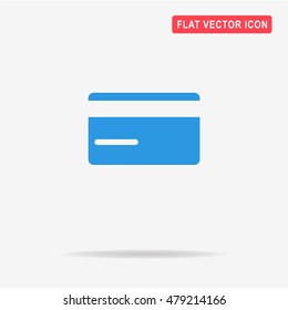Credit card icon. Vector concept illustration for design.