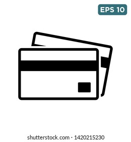 credit card icon vector design template
